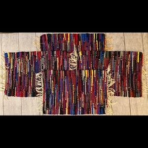 Four hippy/bohemian thread woven placemats, NWOT